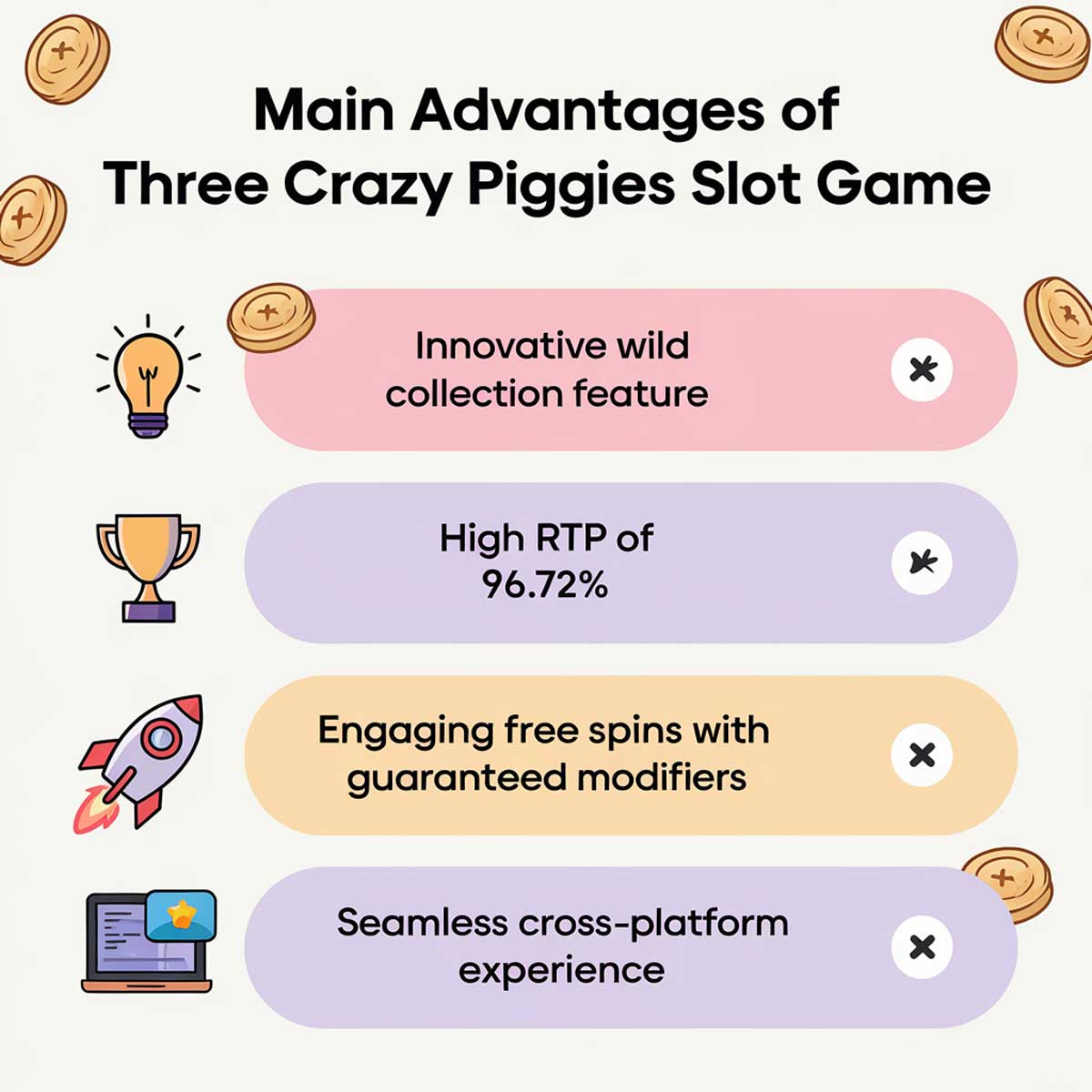 Three Crazy Piggies slot machine game