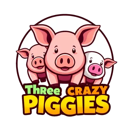 Three Crazy Piggies slot machine logo